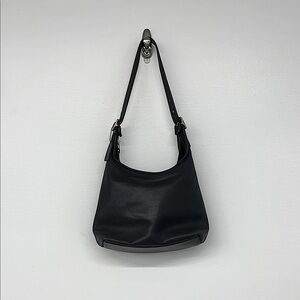 COACH Black Leather Shoulder Bag